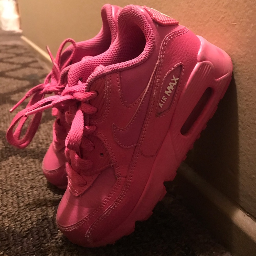 Girls Pink Nike Air Max Size 12C